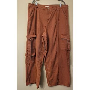 Cato Terracotta Wide Leg Jumpsuit Relaxed Fit